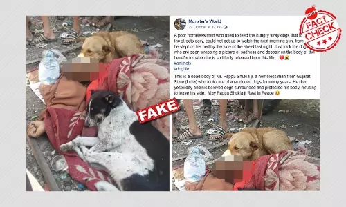 Image of Yemeni Homeless Man Falsely Shared As From Gujarat