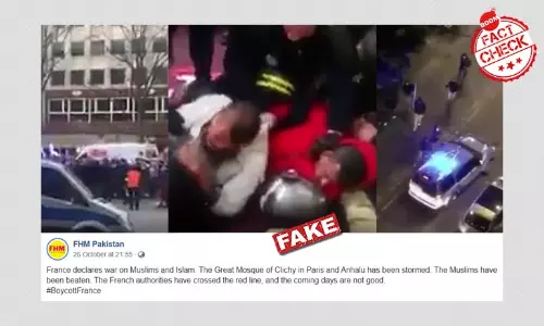 Unrelated Videos Falsely Shared As French Police Crackdown On Muslims