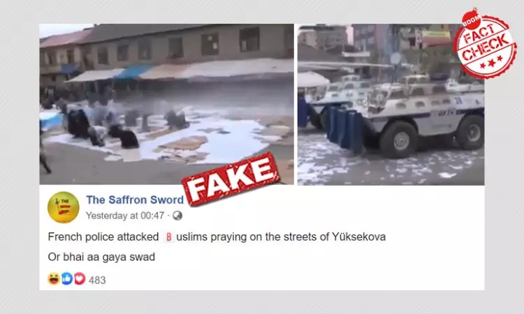 2012 Video Of Turkish Police Dispersing Protesters Falsely Shared As France