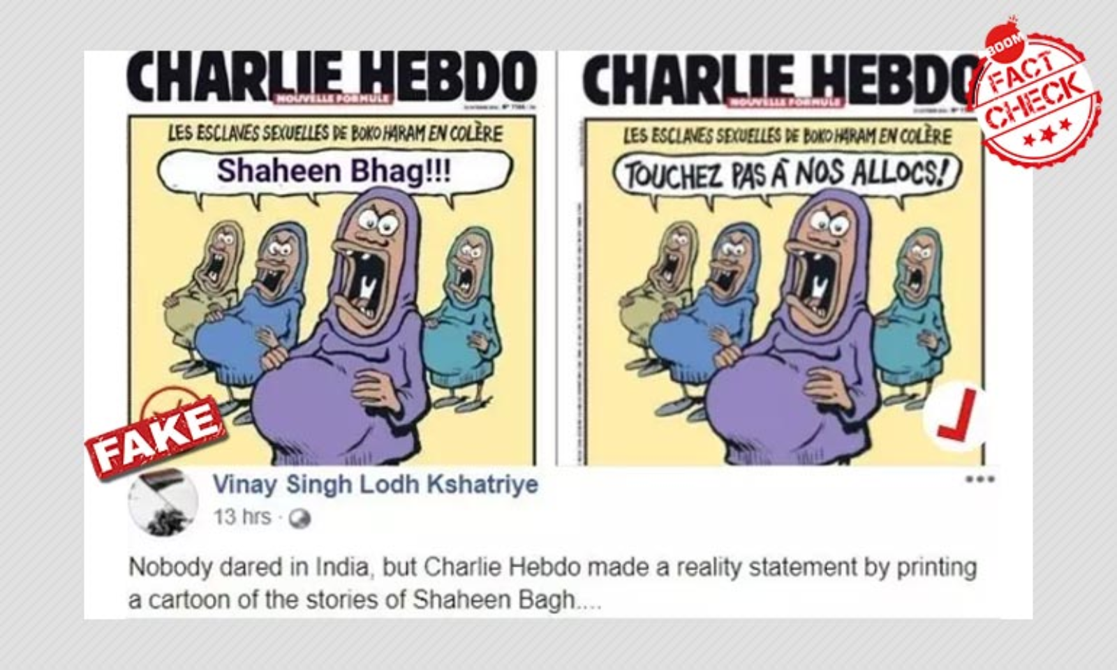 Viral Charlie Hebdo Cartoon On Shaheen Bagh Protestors Is Fake | BOOM