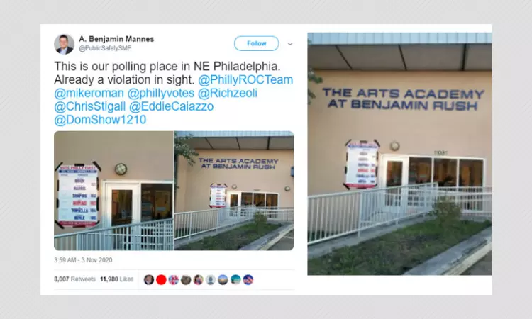 No Violation Occurred At Pennsylvania Polling Station As Falsely Claimed