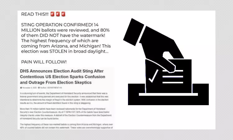 No, Donald Trump And Homeland Security Did Not Watermark Ballots