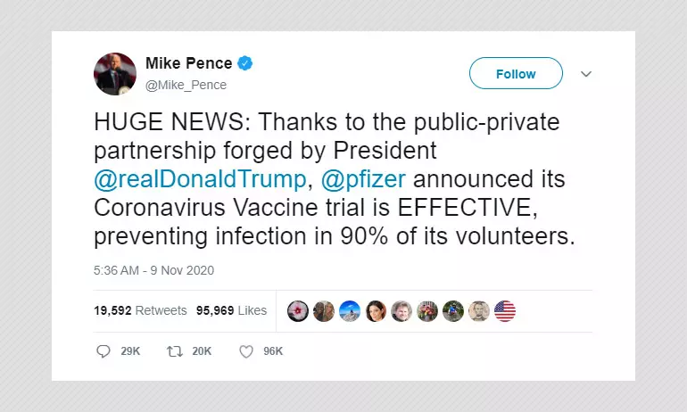 Did Pfizer Benefit From Trumps Operation Warp Speed To Develop COVID-19 Vaccine?