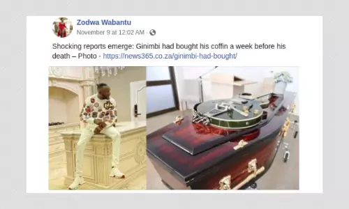 Did Zimbabwean Businessman Ginimbi Predict His Death? Not Really