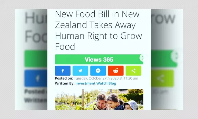 No, New Zealand Has Not Banned Human Right To Grow Food