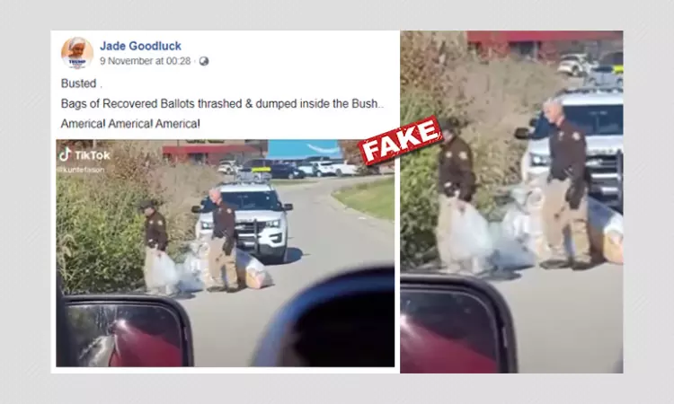 No, Ballots Were Not Not Found Dumped In Bushes After US Elections