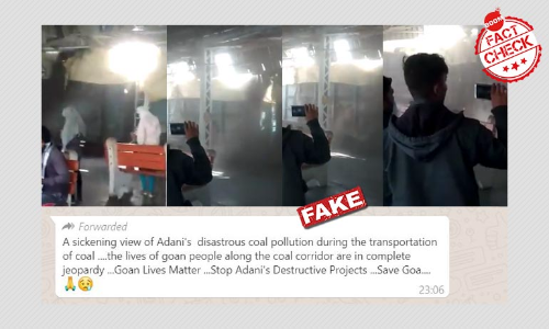 Old Video From Chhattisgarh Falsely Linked To Adanis Coal Operations In Goa