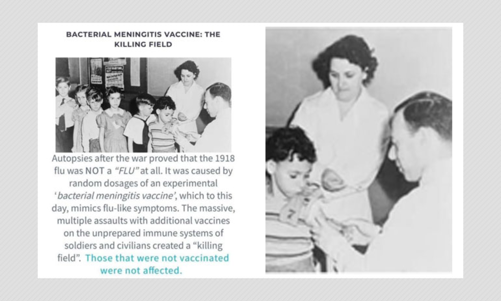 Vaccine spanish flu How Doctors