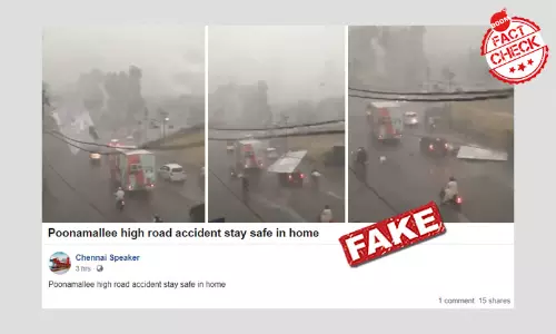 Video Of Flying Hoarding Injuring Bikers In Pak Viral As Cyclone Nivar