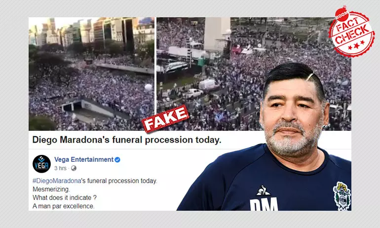 2019 Video From Argentina Viral As Footballer Maradonas Funeral