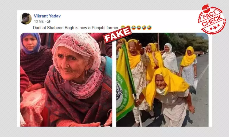 No, Woman In Farmers Protest Photo Is Not Shaheen Baghs Bilkis Dadi