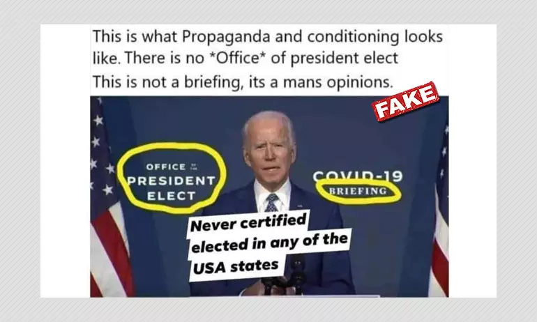Posts Share Misleading Claims About Joe Bidens President-elect Status