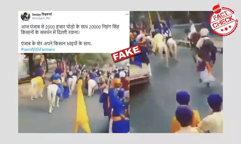 Farmers Protest: 2018 Video Of Nihang Sikhs Rally Viral As Recent