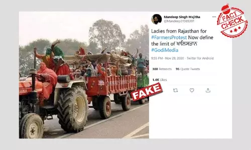 2017 Image Of Jat Stir In Haryana Peddled As Farmers Protest In Delhi