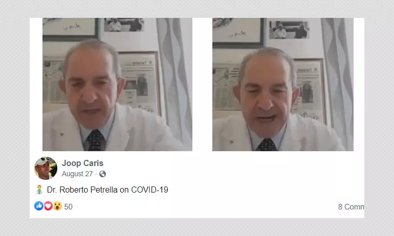 Retired Italian Doctor Shares COVID-19 Misinformation In Viral Video