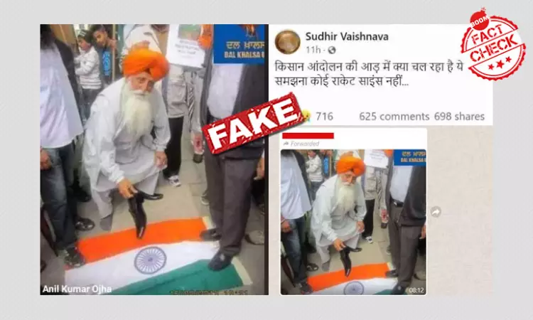 Farmers Protest: Old Photo Of Separatists Disrespecting Tricolour Revived