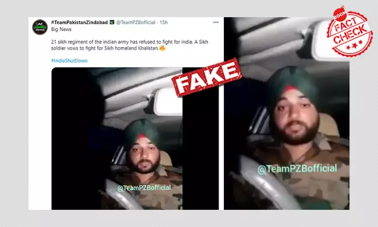 Pakistani Accounts Spread Fake News Of Sikh Soldiers Quitting Indian Army