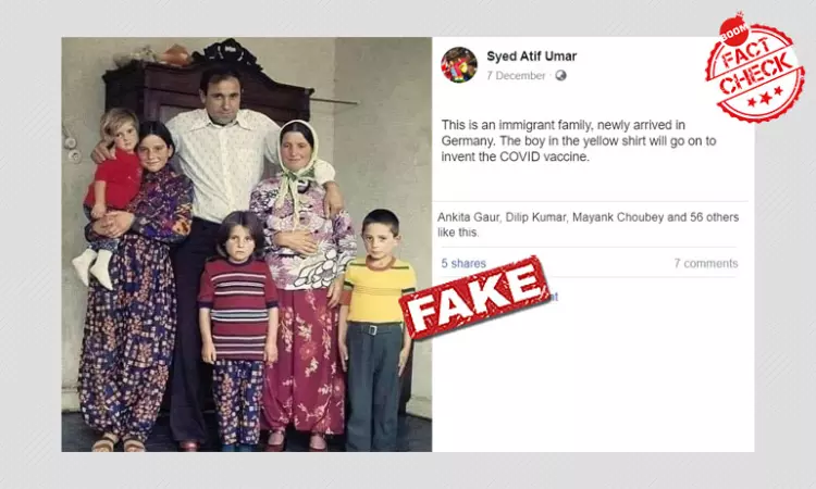 No, This Is Not The Family Portrait Of COVID-19 Vaccine Developer