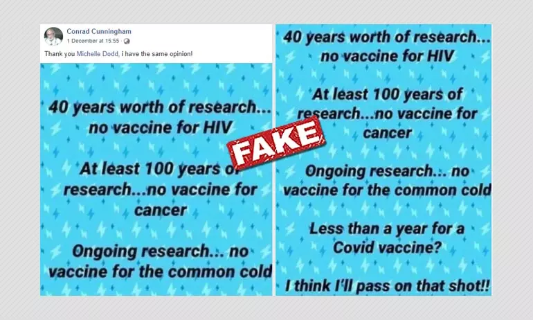 Misleading Posts Question COVID-19 Vaccines Accelerated Development