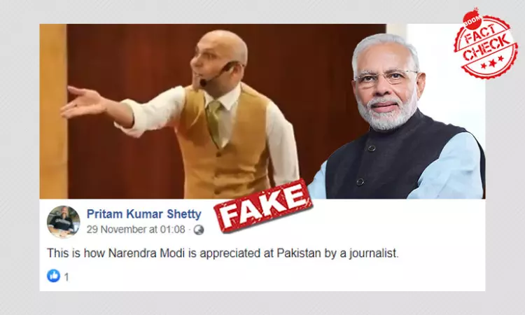 No, This Is Not A Pakistani Journalist Praising PM Narendra Modi