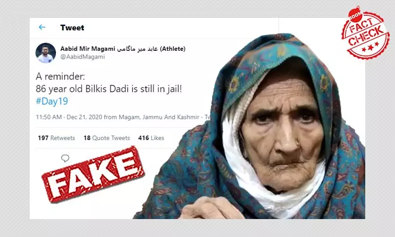 No, Shaheen Baghs Bilkis Dadi Is Not In Jail
