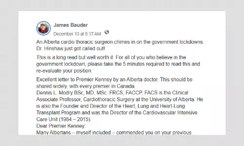 Canadian Doctor Spreads COVID-19 Misinformation In Open Letter