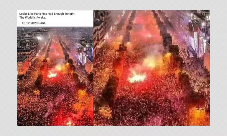 Photo Of 2018 World Cup Celebrations Shared As Paris COVID-19 Protest