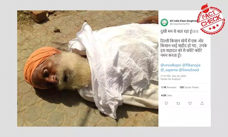 Photo From 2018 Viral As Deceased Farmer At Delhi Protests