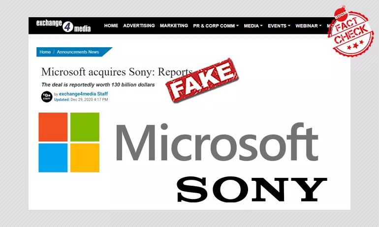 Microsoft-Sony $130 Billion Deal Hoax: Prank Story Games Netizens