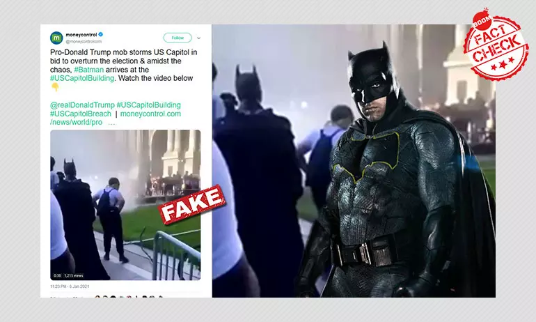 Batman At US Capitol Protest? No, This Is An Old Video