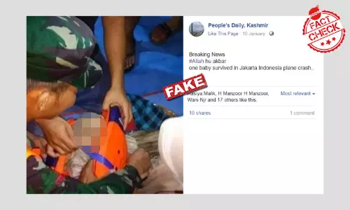 Photo From 2018 Viral As Baby Found Alive In Indonesian Plane Crash