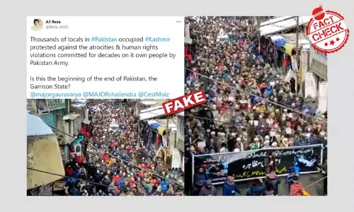 Video Of Protest March In Kargil Against Hazara Killings Shared As PoK