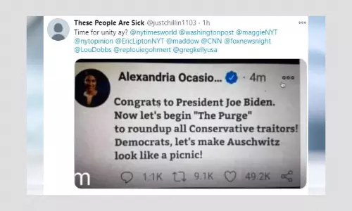 No, Alexandria Ocasio-Cortez Did Not Call For Purge Of Conservatives