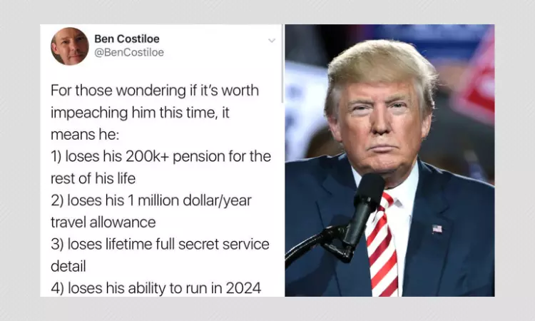 Will Donald Trump Lose His Benefits If He Is Impeached By US Senate?
