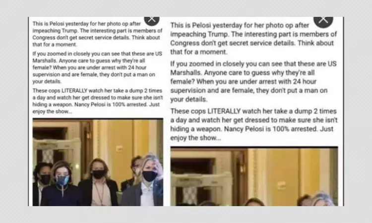 Has Nancy Pelosi Been Arrested By US Marshals? Not Really