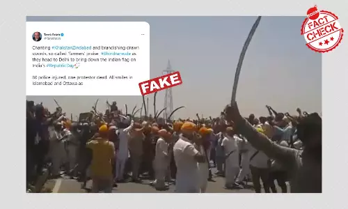 Tarek Fatah Falsely Links 2016 Pro-Khalistan Clip To Farmers Tractor Rally