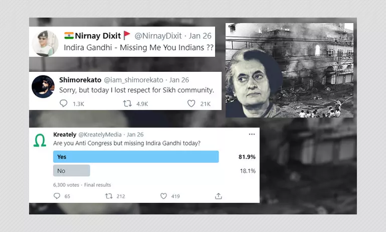 Repeat 1984 Missing Indira Gandhi: Chilling Anti-Sikh Tweets Rise