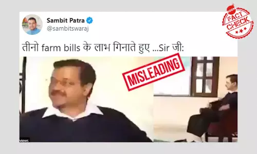 Sambit Patra Shares Edited Clip To Claim Arvind Kejriwal Supports Farm Bills