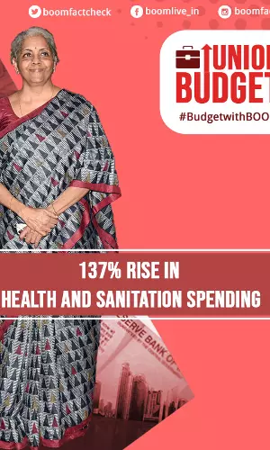 Union Budget 2021: 137% Rise In Health And Sanitation Spending