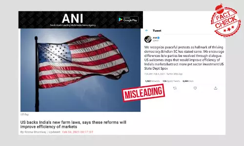 ANI Omits US Govt Reference To Internet Blackout In Story On Farm Laws