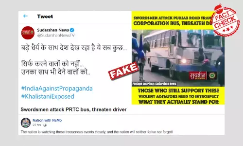 Old Video Of Nihang Sikhs Attacking Bus Revived With Misleading Claims
