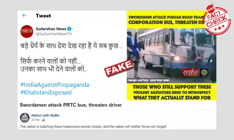 Old Video Of Nihang Sikhs Attacking Bus Revived With Misleading Claims