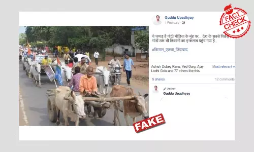 Photo From 2018 Fuel Hike Protest Viral As Farmers March