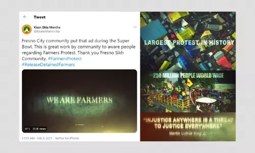 Yes, A Farmers Protest Ad Played In California Ahead Of The Super Bowl