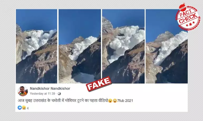 Avalanche Video From Nepal Peddled As Glacier Burst In Uttarakhand