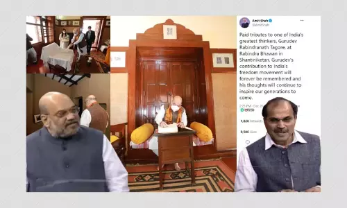 Amit Shah Sat On Tagores Chair? Adhir Chowdhury Makes False Claims