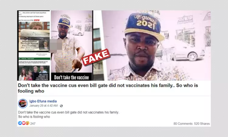 Post Falsely Claims Bill Gates Refused To Vaccinate His Children