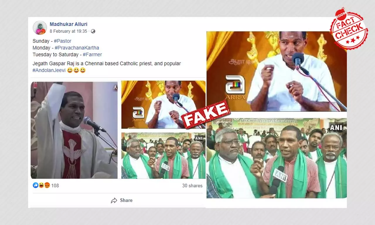 Pastor To Farmer? TN Priests Images Viral With Fake Claim