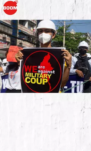 Myanmar Coup: Thousands Take To The Streets Of Yangon Against Military Coup