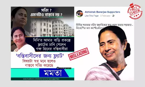 Image Of Bangladesh Housing Project Shared As West Bengal Scheme